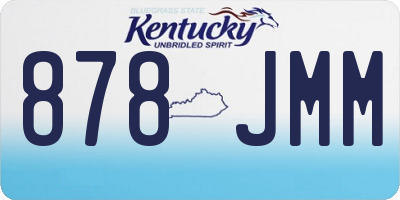 KY license plate 878JMM