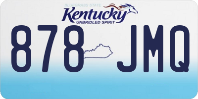 KY license plate 878JMQ