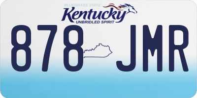 KY license plate 878JMR