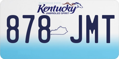 KY license plate 878JMT