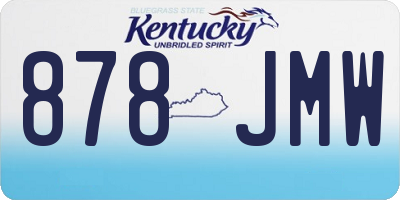 KY license plate 878JMW