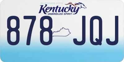 KY license plate 878JQJ