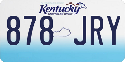 KY license plate 878JRY