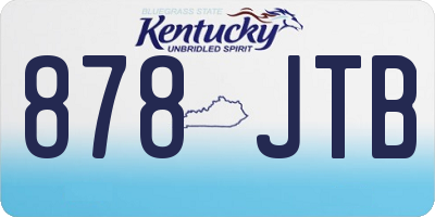KY license plate 878JTB