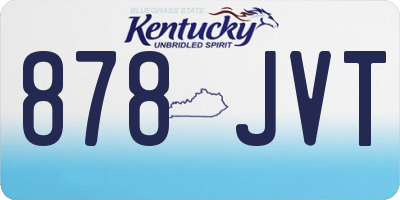 KY license plate 878JVT