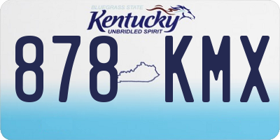 KY license plate 878KMX