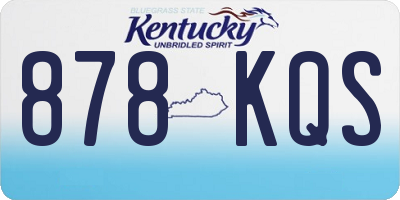 KY license plate 878KQS