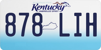 KY license plate 878LIH