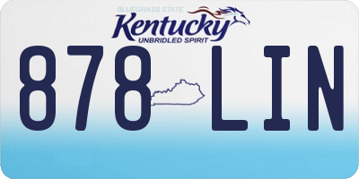 KY license plate 878LIN