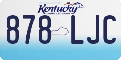 KY license plate 878LJC