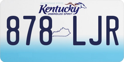 KY license plate 878LJR