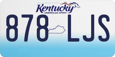KY license plate 878LJS