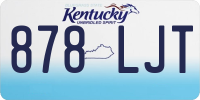 KY license plate 878LJT