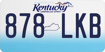 KY license plate 878LKB