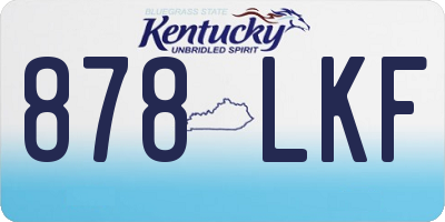 KY license plate 878LKF