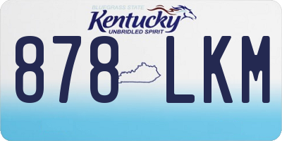 KY license plate 878LKM