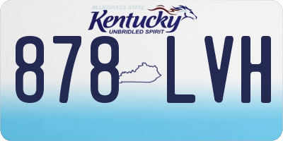 KY license plate 878LVH