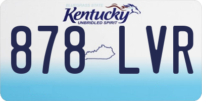 KY license plate 878LVR