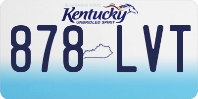 KY license plate 878LVT
