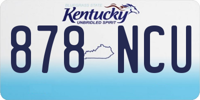 KY license plate 878NCU