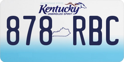KY license plate 878RBC