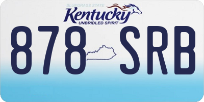 KY license plate 878SRB