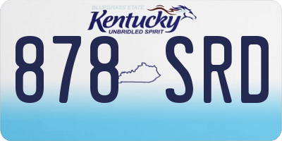 KY license plate 878SRD