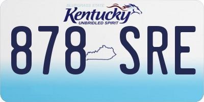 KY license plate 878SRE