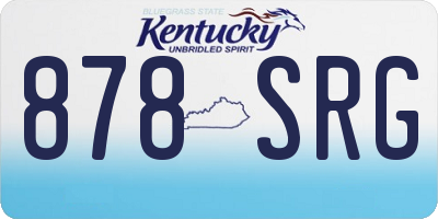 KY license plate 878SRG