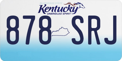 KY license plate 878SRJ