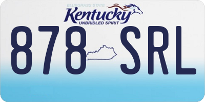 KY license plate 878SRL