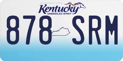 KY license plate 878SRM