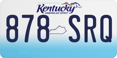 KY license plate 878SRQ