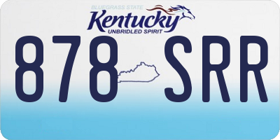KY license plate 878SRR