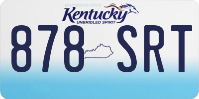 KY license plate 878SRT