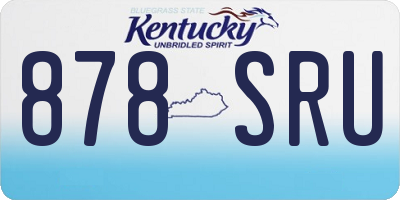 KY license plate 878SRU
