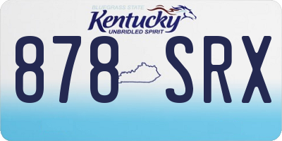KY license plate 878SRX