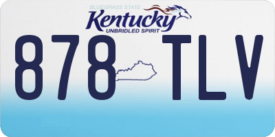 KY license plate 878TLV
