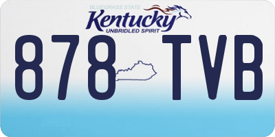 KY license plate 878TVB