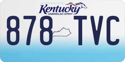 KY license plate 878TVC