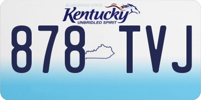 KY license plate 878TVJ