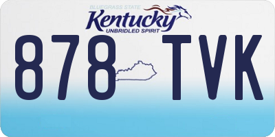 KY license plate 878TVK