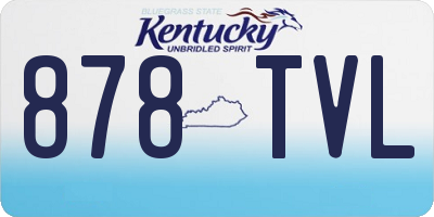 KY license plate 878TVL