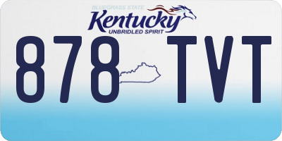 KY license plate 878TVT