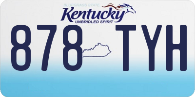 KY license plate 878TYH