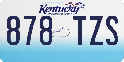 KY license plate 878TZS