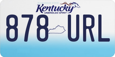 KY license plate 878URL