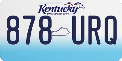 KY license plate 878URQ