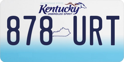 KY license plate 878URT