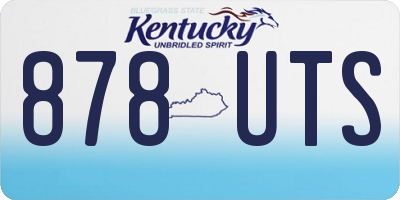 KY license plate 878UTS